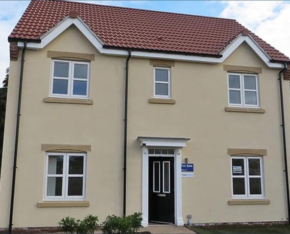 Clean rendered house