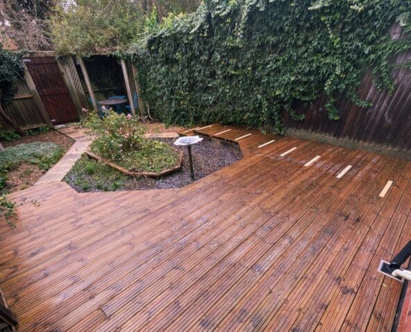 Clean decking