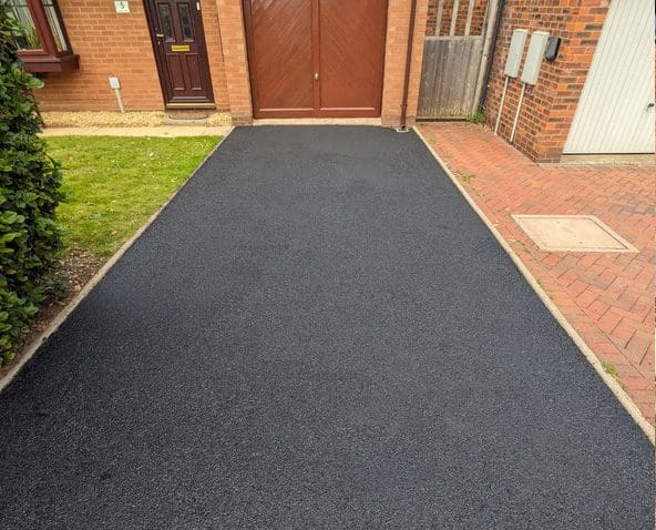 Restored tarmac driveway